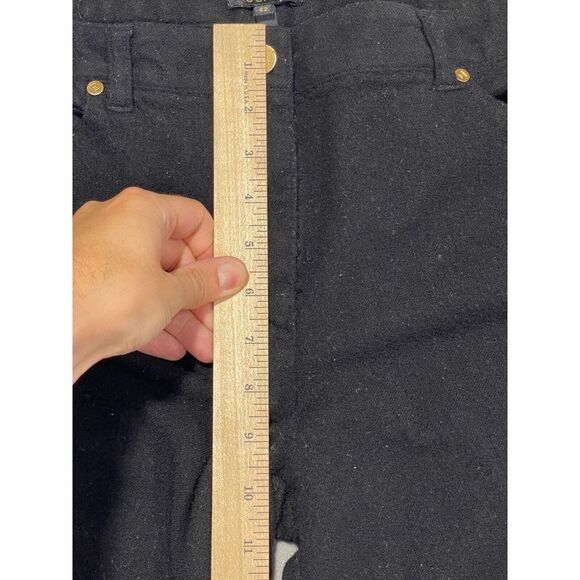 Escada Womens Sz 42 US 12 Wool High Rise Wide Leg Pants Trousers Black - Picture 9 of 11